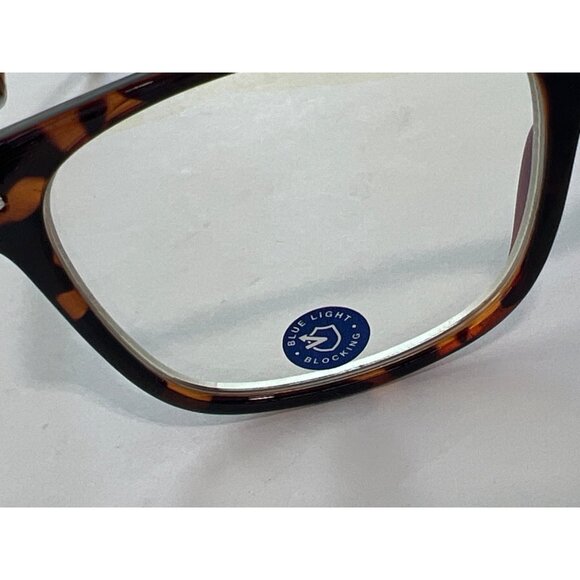 Life Is Good Faulkner Blue Light Blocking Glasses Tortoise Frame +0.00 Readers - Picture 4 of 7
